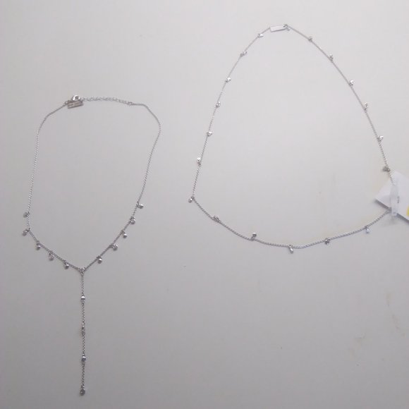 Swarovski New 2-Layer Silver and Multi-Crystal Nec